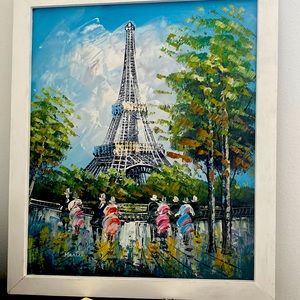 Eiffel Tower painting 23” * 27”